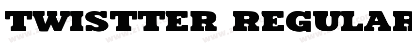 Twistter Regular字体转换